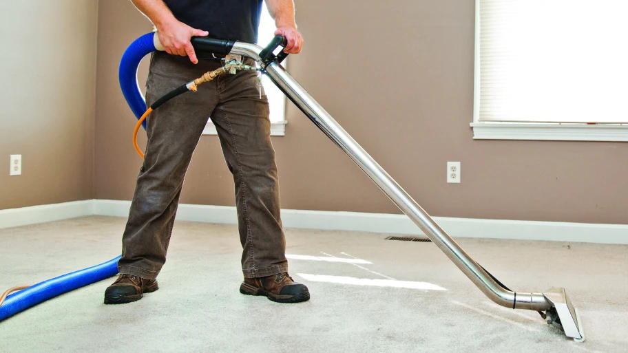 Our powerful, truck-mounted vacuum system extracts most of the moisture from your carpet